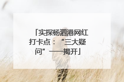 实探杨泗港网红打卡点：“三大疑问”一一揭开