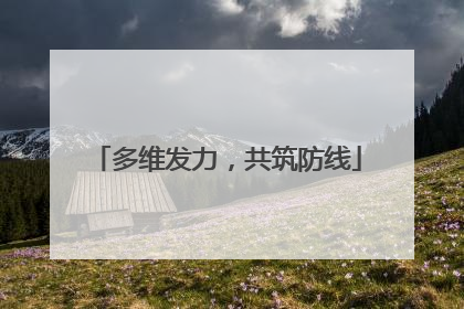 多维发力，共筑防线