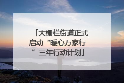 大栅栏街道正式启动“暖心万家行”三年行动计划