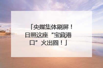 央媒集体刷屏！日照这座“宝藏港口”火出圈！