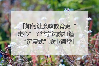 如何让廉政教育更“走心”？常宁法院打造“沉浸式”庭审课堂