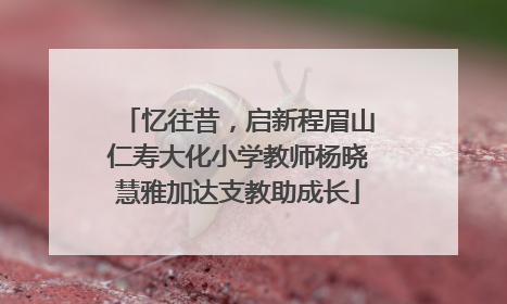 忆往昔，启新程眉山仁寿大化小学教师杨晓慧雅加达支教助成长
