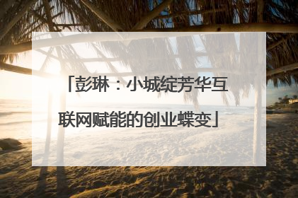 彭琳：小城绽芳华互联网赋能的创业蝶变