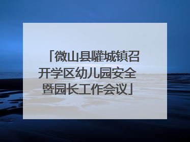 微山县驩城镇召开学区幼儿园安全暨园长工作会议