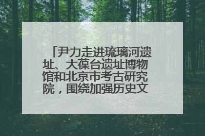 尹力走进琉璃河遗址、大葆台遗址博物馆和北京市考古研究院，围绕加强历史文化名城保护调研