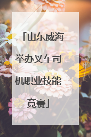 山东威海举办叉车司机职业技能竞赛