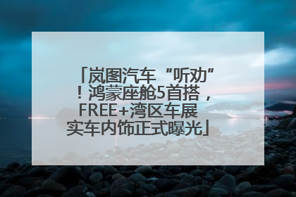 岚图汽车“听劝”！鸿蒙座舱5首搭，FREE+湾区车展实车内饰正式曝光