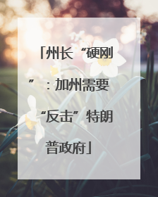 州长“硬刚”：加州需要“反击”特朗普政府