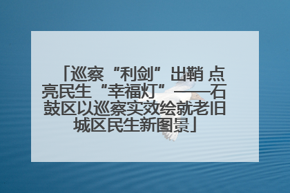 巡察“利剑”出鞘 点亮民生“幸福灯”——石鼓区以巡察实效绘就老旧城区民生新图景