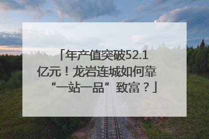 年产值突破52.1亿元！龙岩连城如何靠“一站一品”致富？