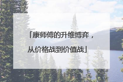 康师傅的升维博弈，从价格战到价值战
