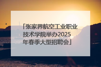 张家界航空工业职业技术学院举办2025年春季大型招聘会