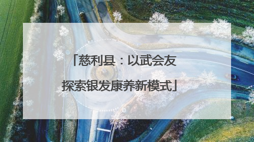 慈利县：以武会友 探索银发康养新模式