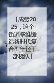 成势2025，这个街道多维锻造新时代复合型年轻干部梯队