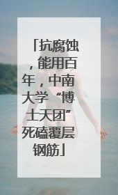 抗腐蚀，能用百年，中南大学“博士天团”死磕覆层钢筋