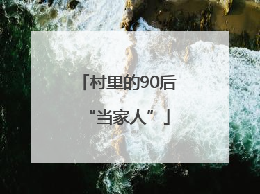 村里的90后“当家人”