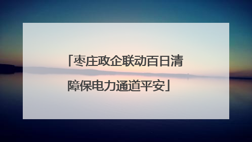枣庄政企联动百日清障保电力通道平安