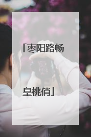 枣阳路畅皇桃俏