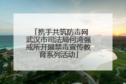 携手共筑防毒网 武汉市司法局何湾强戒所开展禁毒宣传教育系列活动