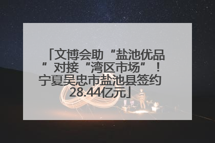 文博会助“盐池优品”对接“湾区市场”！宁夏吴忠市盐池县签约28.44亿元