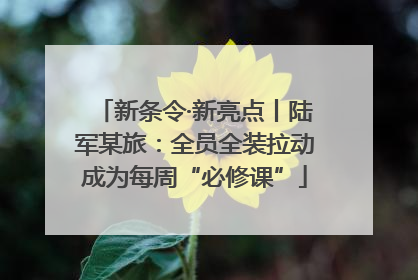新条令·新亮点丨陆军某旅：全员全装拉动成为每周“必修课”
