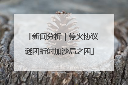 新闻分析｜停火协议谜团折射加沙局之困