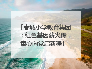 春城小学教育集团：红色基因薪火传 童心向党启新程