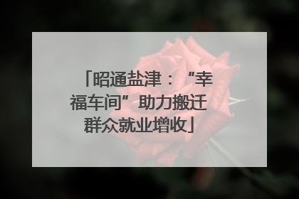 昭通盐津：“幸福车间”助力搬迁群众就业增收
