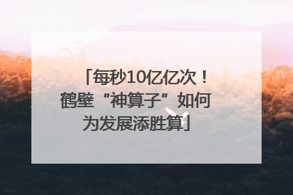 每秒10亿亿次！鹤壁“神算子”如何为发展添胜算