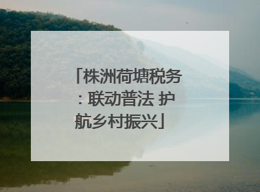 株洲荷塘税务：联动普法 护航乡村振兴