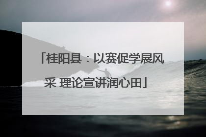 桂阳县：以赛促学展风采 理论宣讲润心田