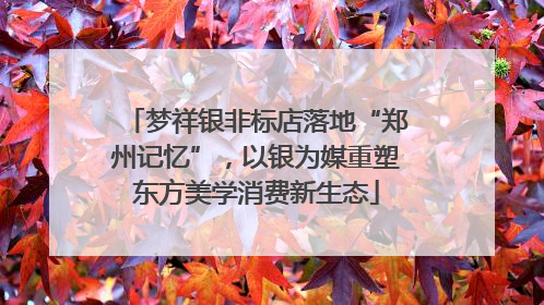 梦祥银非标店落地“郑州记忆”，以银为媒重塑东方美学消费新生态