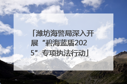 潍坊海警局深入开展“碧海蓝盾2025”专项执法行动