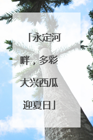 永定河畔，多彩大兴西瓜迎夏日