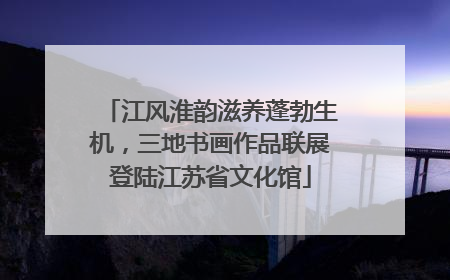江风淮韵滋养蓬勃生机，三地书画作品联展登陆江苏省文化馆