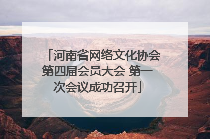 河南省网络文化协会第四届会员大会 第一次会议成功召开