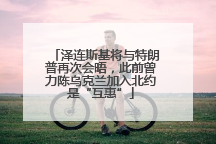 泽连斯基将与特朗普再次会晤，此前曾力陈乌克兰加入北约是“互惠”