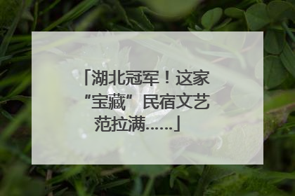 湖北冠军！这家“宝藏”民宿文艺范拉满……