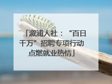 溆浦人社：“百日千万”招聘专项行动点燃就业热情