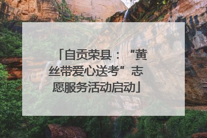 自贡荣县：“黄丝带爱心送考”志愿服务活动启动