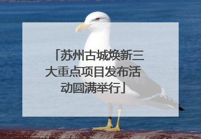 苏州古城焕新三大重点项目发布活动圆满举行