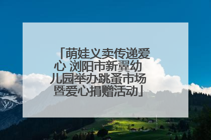 萌娃义卖传递爱心 浏阳市新翼幼儿园举办跳蚤市场暨爱心捐赠活动