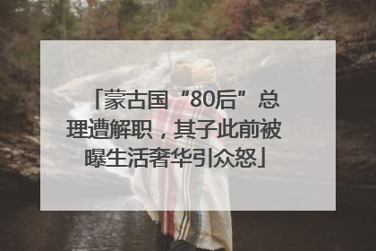 蒙古国“80后”总理遭解职，其子此前被曝生活奢华引众怒