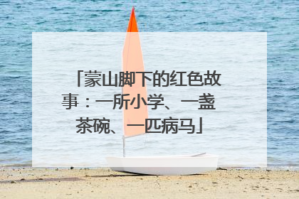蒙山脚下的红色故事：一所小学、一盏茶碗、一匹病马