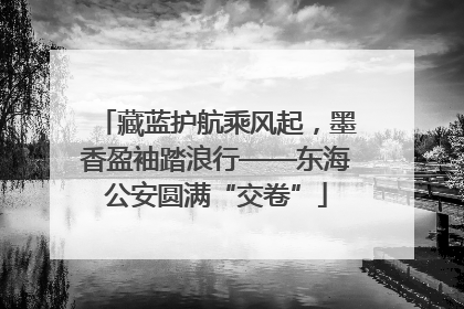 藏蓝护航乘风起，墨香盈袖踏浪行——东海公安圆满“交卷”
