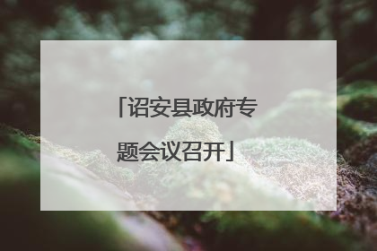 诏安县政府专题会议召开