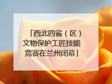 西北四省（区）文物保护工匠技能竞赛在兰州闭幕