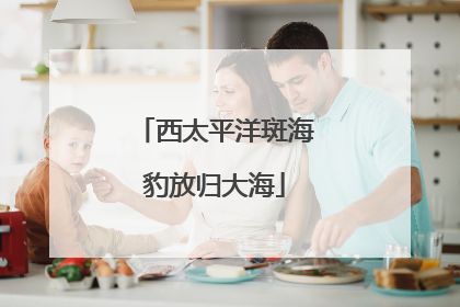 西太平洋斑海豹放归大海