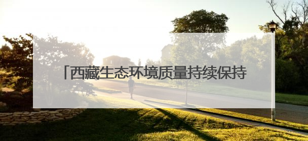 西藏生态环境质量持续保持稳定 多项指标全国领先