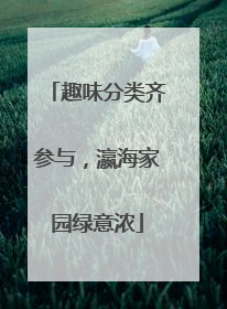 趣味分类齐参与，瀛海家园绿意浓